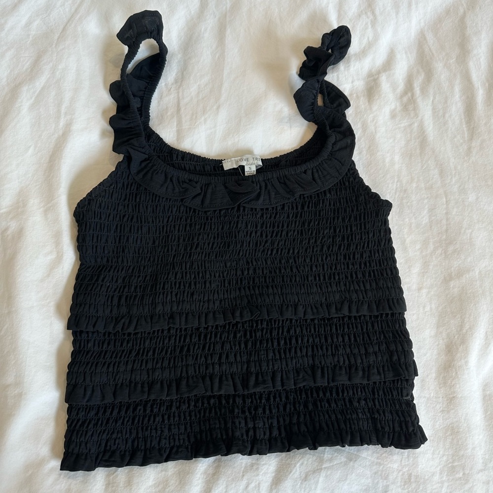 Love Tree Scalloped Tank